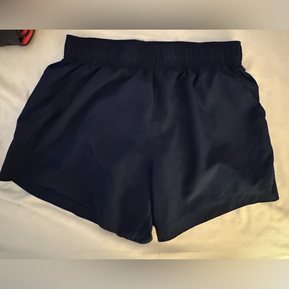 Athletic Works Women's L (12/14) Navy Shorts Large Drawstring